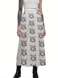 SAIA MIDI BRANCA TIGER - loja online