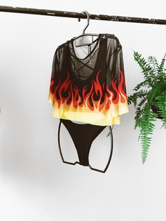 Cropped tule fire