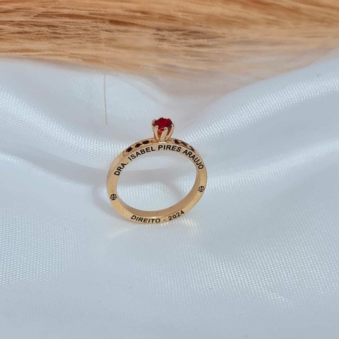 ANEL PREMIUM DE FORMATURA BANHADO