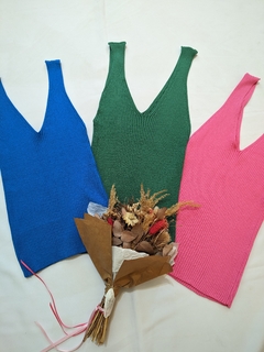 Musculosa de hilo tiras anchas