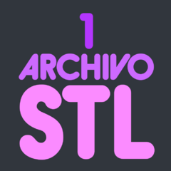 1 Archivo STL personalizado o de nuestros diseños