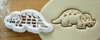 Cortantes para galletitas porcelana ceramica dinosaurios 23