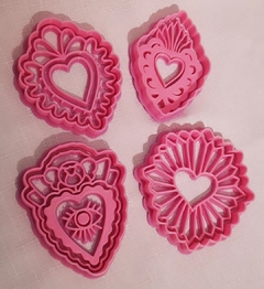 CORTANTES PARA GALLETITAS packx4 corazones