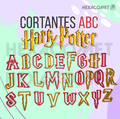 Cortantes para galletitas Abecedario Harry Potter Letras Packx26 4cm