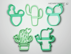 Cortante para galletitas cactus packx5