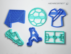 Cortante para galletitas Futbol Packx6
