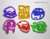 Cortantes para galletitas Teen Titans Packx6