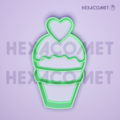 Cortante para galletitas Helado