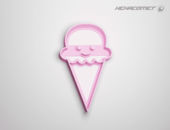 Cortante para galletitas Helado 2