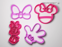 Cortante para galletitas Disney Minnie Packx4