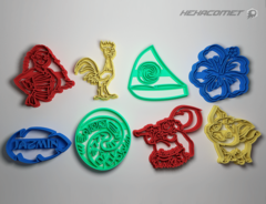 Cortante para galletitas Moana Disney Packx8