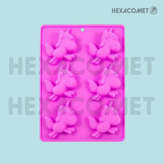 Molde de silicona Unicornios 6
