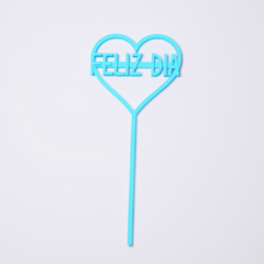 pinches para cupcakes decoracion feliz dia