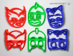 Cortante para galletitas PJ Masks Packx6