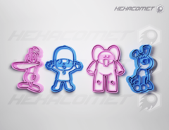Cortantes para galletitas pocoyo packx4