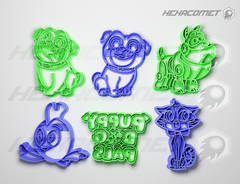 Cortante para galletitas Puppy Dog Pals packx6