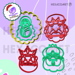 Cortante para galletitas reyes magos packx4