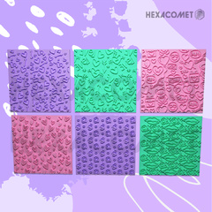 Texturizador para masas y galletitas San Valentin 10x10 packx6