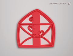 Cortantes para galletitas San Valentin carta