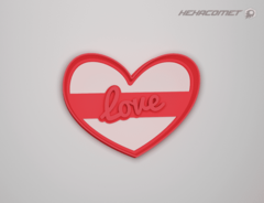 Cortantes para galletitas San Valentin corazon 2