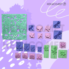 Sellos set para masas galletitas porcelana y cerámica 2