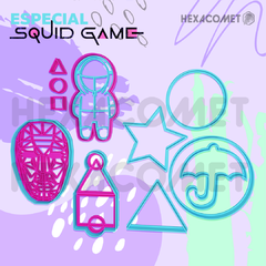Cortantes para galletitas Squid game packx9