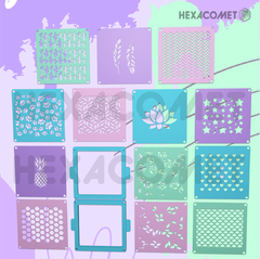 Porta Stencil y packx13 stencils