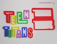 Cortantes para galletitas Teen Titans logo collage