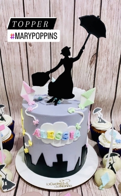 Caketopper para tortas Mary Poppins 15cm