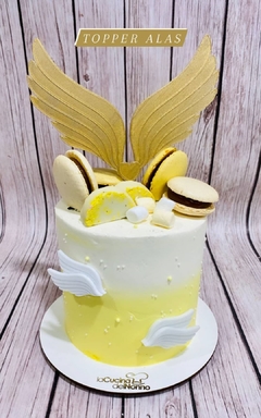 Caketopper para tortas Alas grandes y chicas 15cm comunion