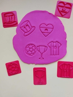 Imagen de Sellos ceramica porcelana galletitas masas packx15 Futbol Mundial