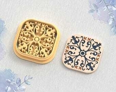 Cortante para galletitas mandala azulejo 14