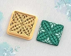 Cortante para galletitas mandala azulejo 16