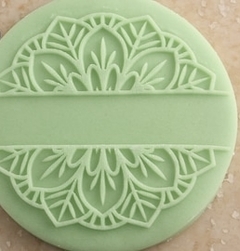 Stamps para galletitas ceramica arcilla porcelana mandala 8x8 3