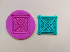 Sellos para galletitas porcelana ceramica mandala 11