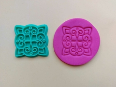 Sellos para galletitas porcelana ceramica mandala 10