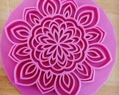 Sellos para galletitas porcelana ceramica mandala 17