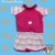 Vestidinho com manga - rosa - comprar online