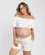SHORTS LINHO NATURE LASTEX EMMA FIOREZI