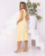 VESTIDO MIDI AMARRAÇÃO LATERAL COM BABADO na internet