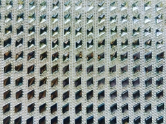 Manta - Balão Diagonal Fume c/ Prata - 24x40cm