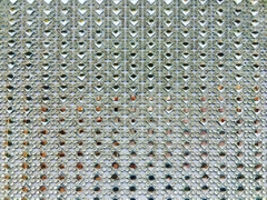 Manta Balão - Prata com Prata 4x4mm 24x40cm