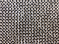 Manta Mini Perola Jogada 3mm Preto C/ Strass Prata 24x40cm