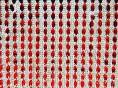 Manta Navete - Vermelho Com Strass Cristal 24x40cm
