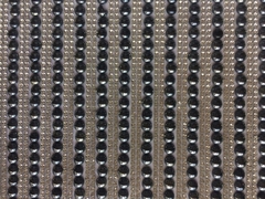 Manta Perola Onix C/ Strass Prata 5mm 24x40cm A-5