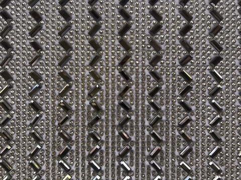 Manta Palito V1 - Grafite com Prata 24X40cm