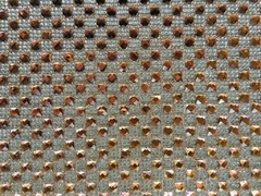 Manta - Quadrada Rosé c/ prata 6x6 - 24x40cm
