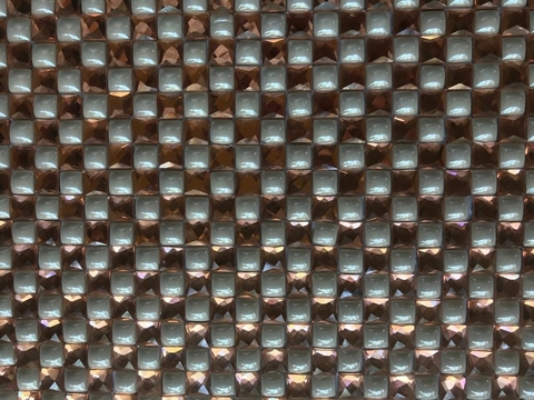 Manta - Vidro Rose c/ Resina 8x8mm - 24x40cm