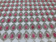 Manta Gota Glitter Rosa Bebe - 24x40cm