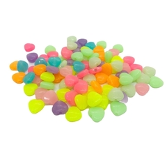 MIÇANGA CORAÇÃO FLUORECENTE -8MM C/50GR